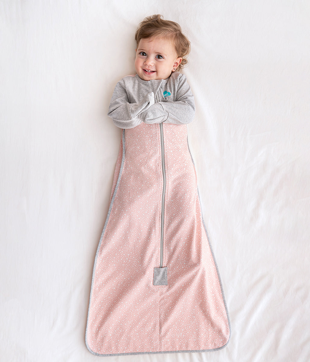 Love To Dream Long Sleeve Sleep Bag Original Cotton Moderate, 18-36 M - Stardust Dusty Pink