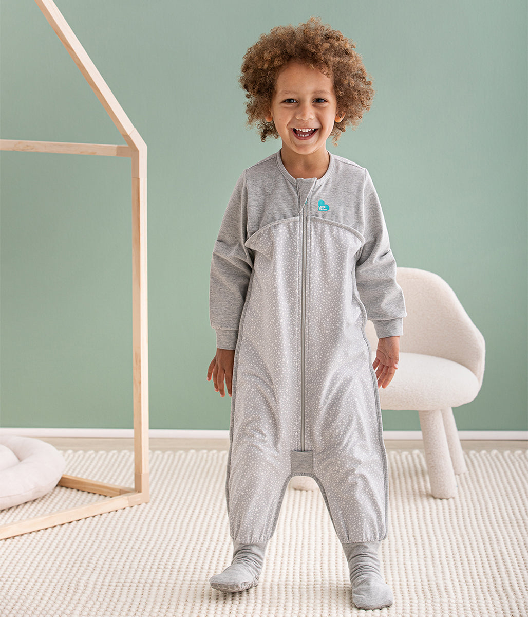 Love To Dream Long Sleeve Sleep Suit Original Cotton Moderate, 12-24 M - Stardust Grey