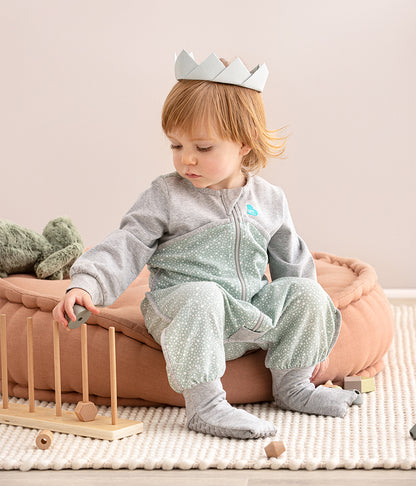 Love To Dream Long Sleeve Sleep Suit Original Cotton Moderate, 12-24 M - Stardust Olive