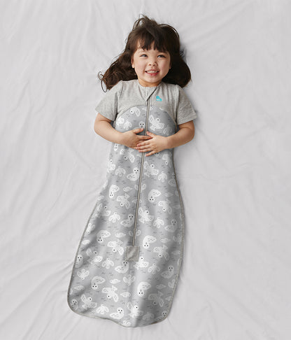 Love To Dream Short Sleeve Sleep Bag Organic Cotton Mild, 18-36 M - Doves Grey