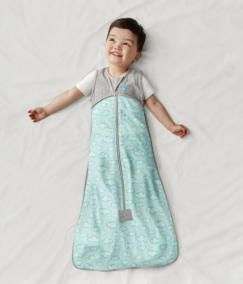 Love To Dream Sleep Bag Organic Cotton Lite .2 TOG, 18-36 M, Daydream Turquoise