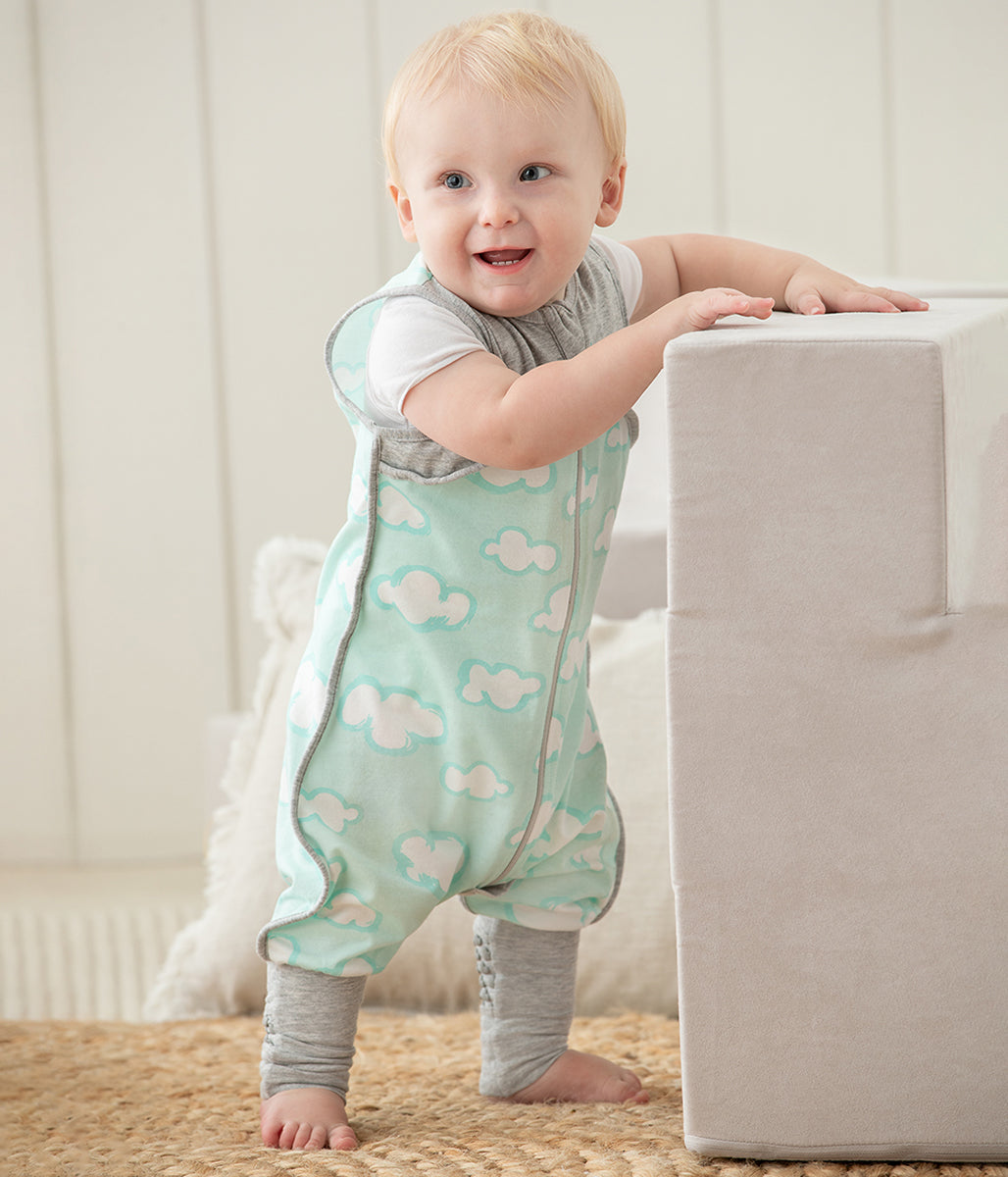 Love To Dream Sleep Suit Organic Lite .2 TOG, 12-24 M - Daydream Turquoise