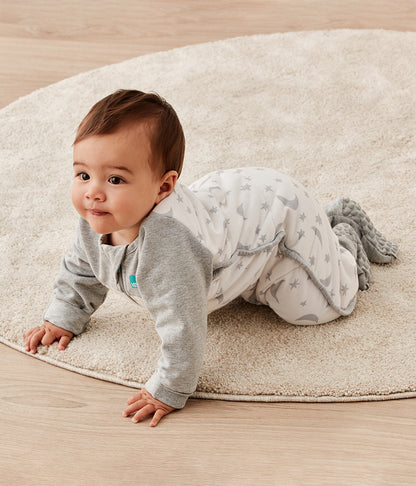 Love To Dream Sleep Suit Quilted Cotton 2.5 TOG, 24-36 M - Moonlight White