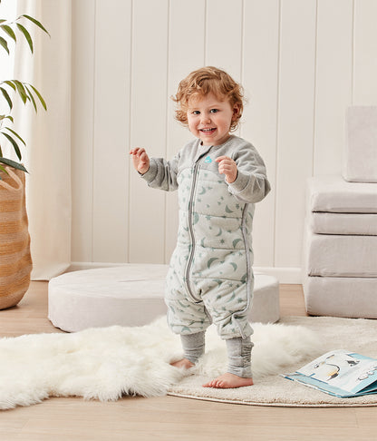 Love To Dream Sleep Suit Quilted Cotton 2.5 TOG, 6-12 M - Moonlight Olive