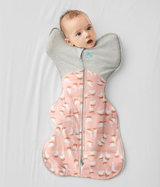 Love To Dream Swaddle UP Quilted Cotton 2.5 TOG, Medium - Silly Goose Dusty Pink