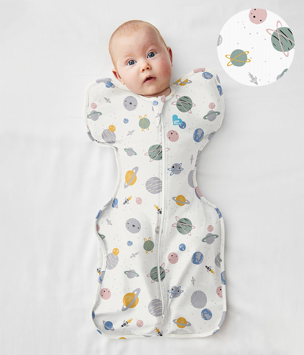 Love To Dream Swaddle UP Designer Collection Lite, Newborn - Space White