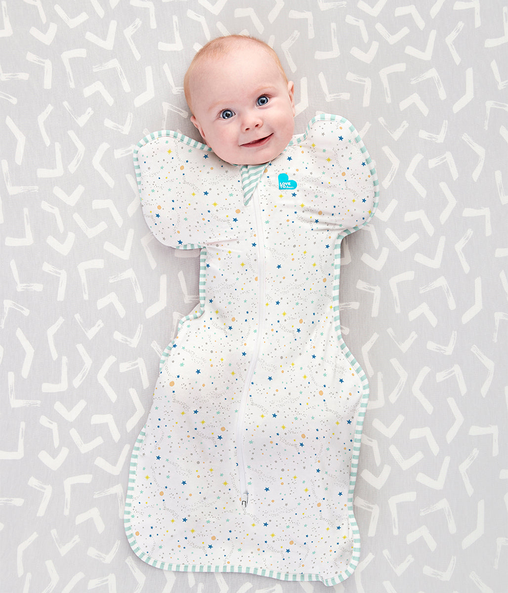 Love To Dream Swaddle UP Organic Lite, Medium - Cream Constellation