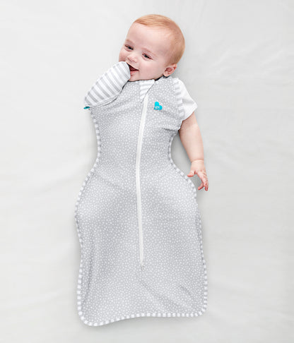 Love To Dream Swaddle UP Transition Bag Bamboo Original 1.0 TOG, Large - Grey Dot