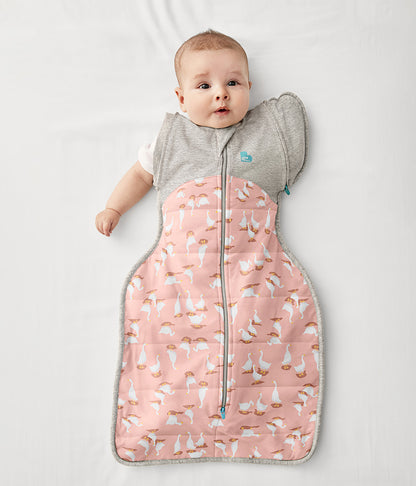 Love To Dream Swaddle UP Transition Bag Quilted Cotton 2.5 TOG, Large - Silly Goose Dusty Pink