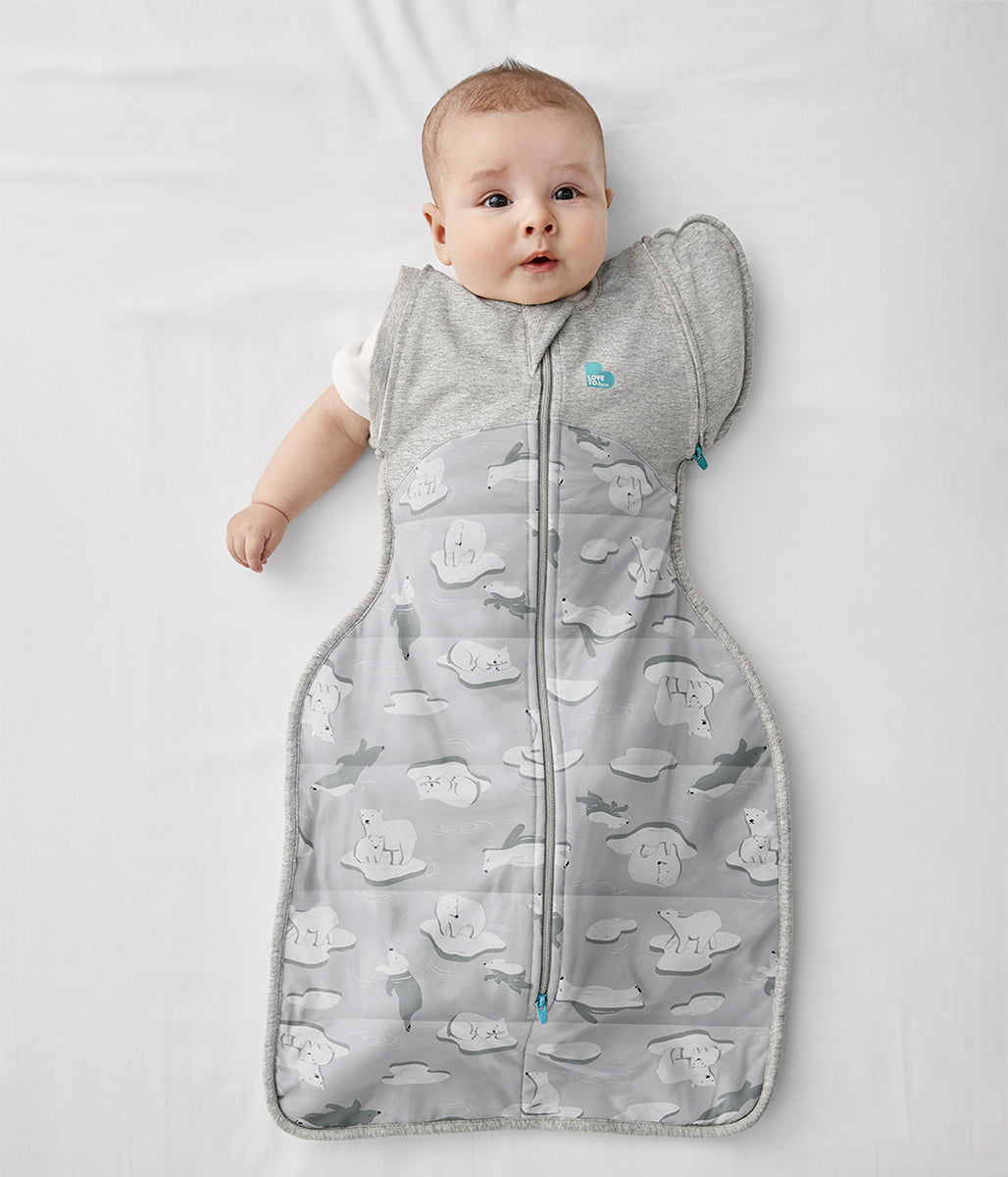 Love To Dream Swaddle UP Transition Bag Quilted Cotton 3.5 TOG, Large - South Pole Grey