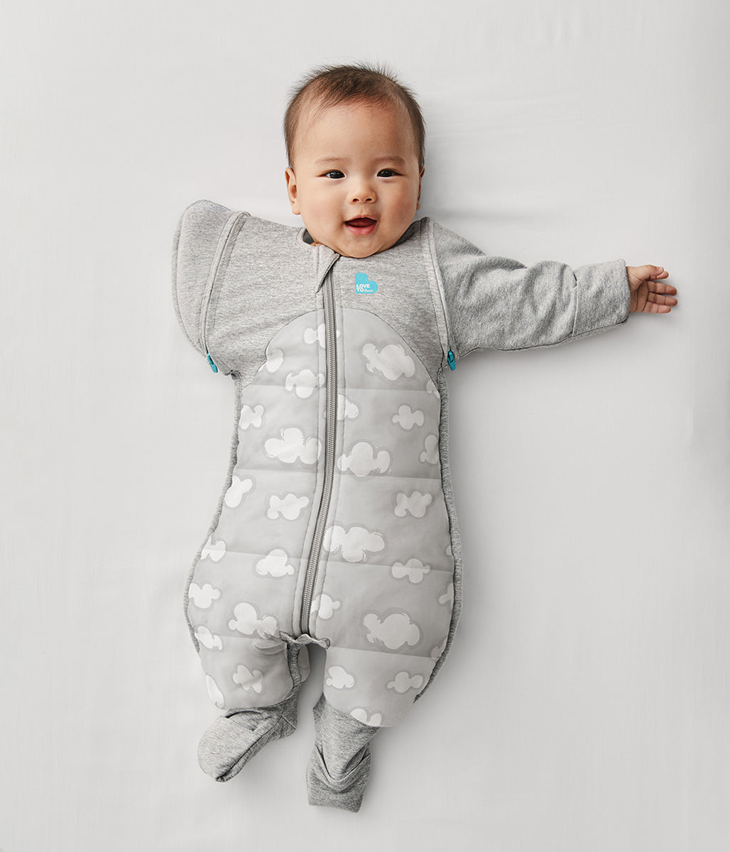 Love To Dream Swaddle UP Transition Suit Quilted Cotton 2.5 TOG, Large - Daydream Grey