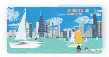 Lucy Darling Board Book - All Aboard Great Lakes: A Seek and Find Book