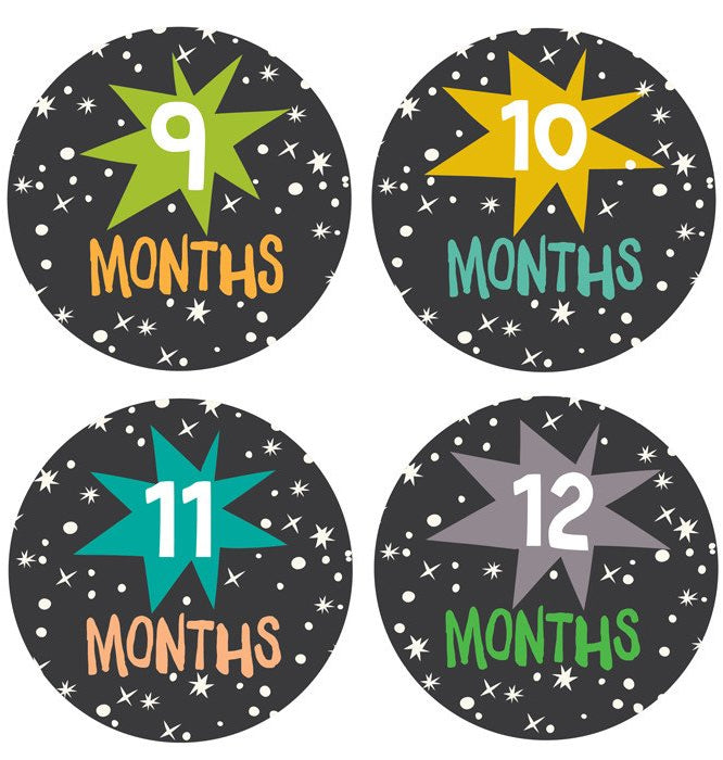 Lucy Darling Monthly Stickers - Star Bright