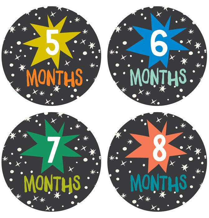 Lucy Darling Monthly Stickers - Star Bright