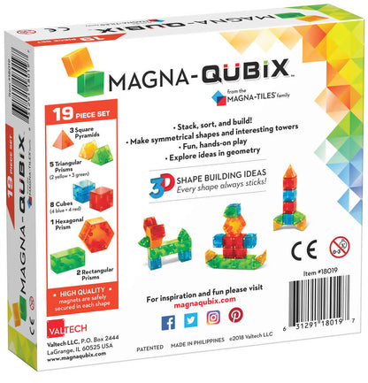 Magna-Tiles Magna-Qubix 19-Piece Set