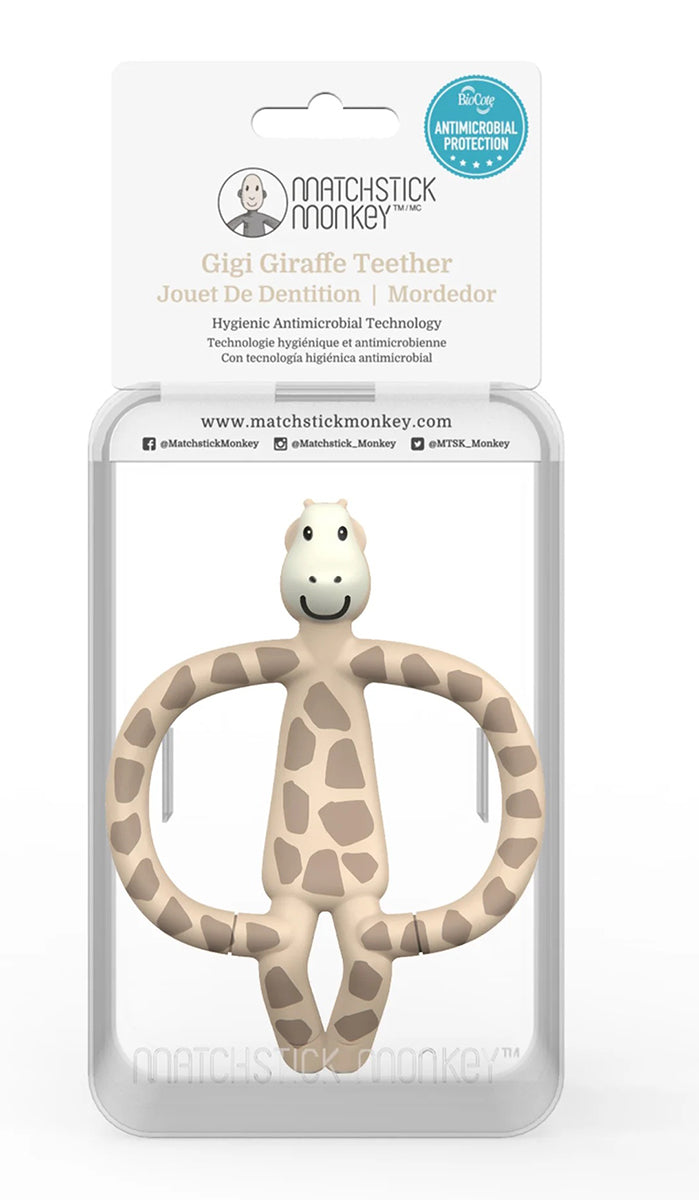 Matchstick Monkey Animal Teether - Gigi Giraffe