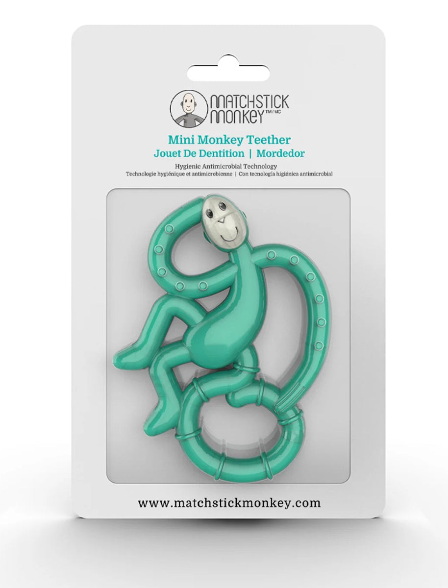 Matchstick Monkey Mini Monkey Teether - Green