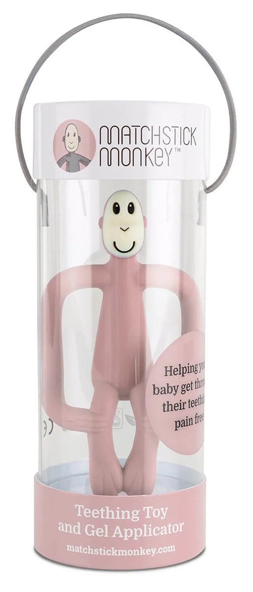 Matchstick Monkey Original Monkey Teething Toy - Dusty Pink