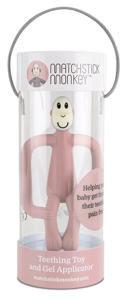 Matchstick Monkey Original Monkey Teething Toy - Dusty Pink