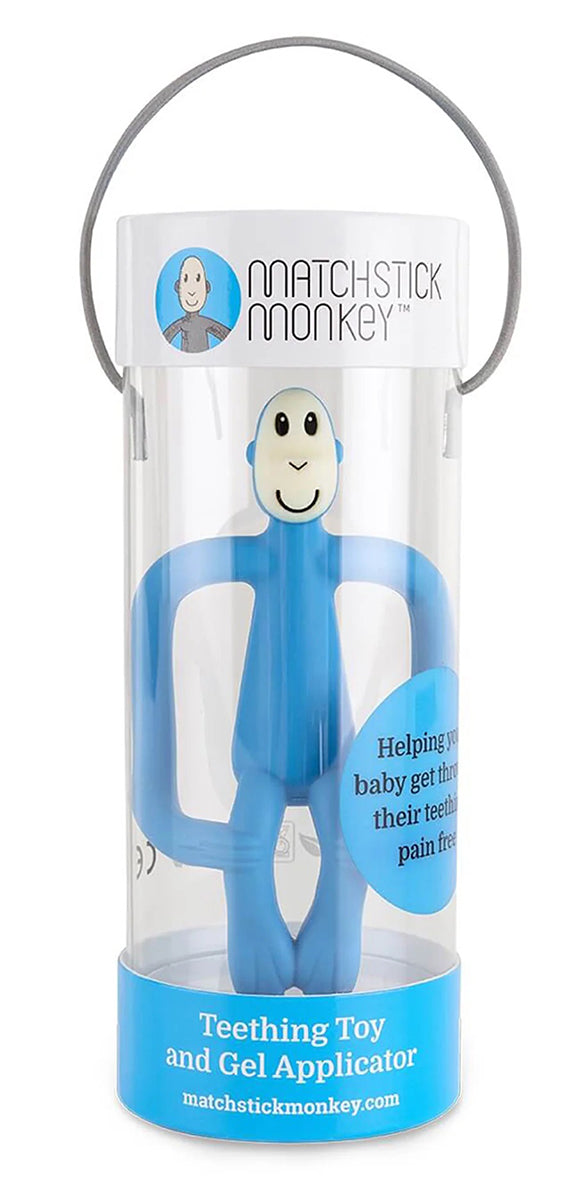 Matchstick Monkey Original Monkey Teething Toy - Light Blue