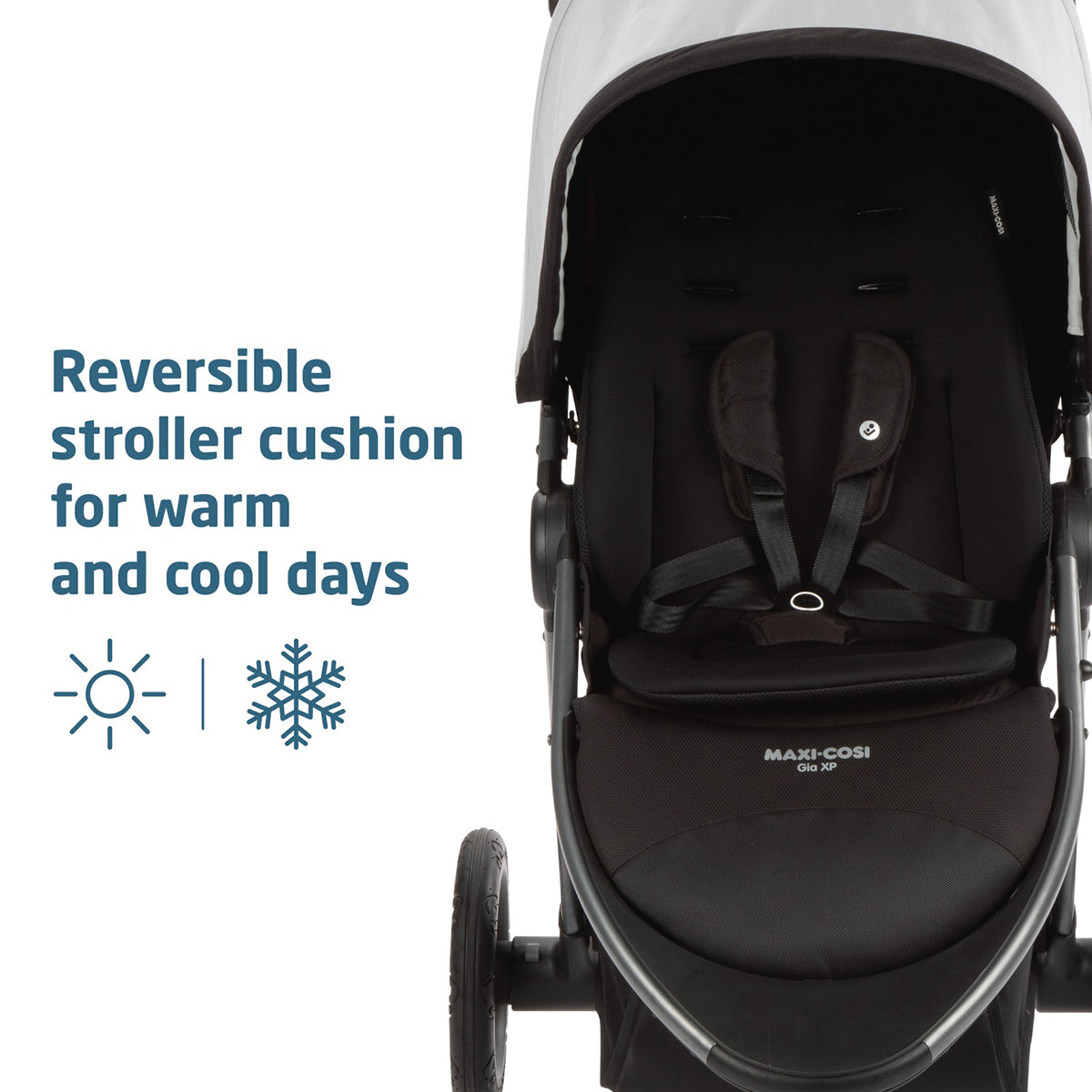 Maxi-Cosi Gia XP Luxe 3-Wheel Travel System - Midnight Moon