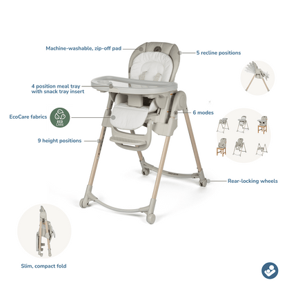 Maxi-Cosi Minla 6-in-1 High Chair - Classic Oat