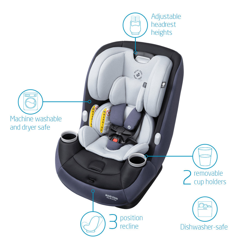 Maxi-Cosi Pria All-in-One Convertible Car Seat - Midnight Slate (PureCosi)