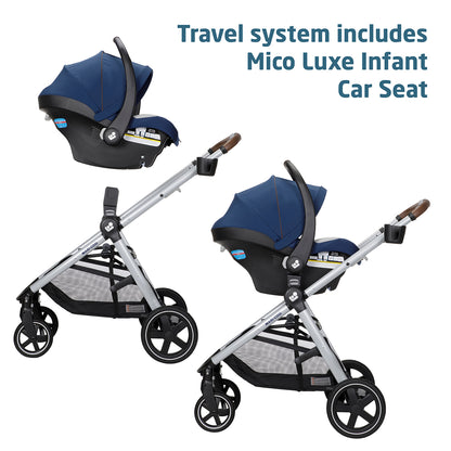 Maxi-Cosi Zelia 2 Luxe 5-in-1 Modular Travel System - New Hope Navy