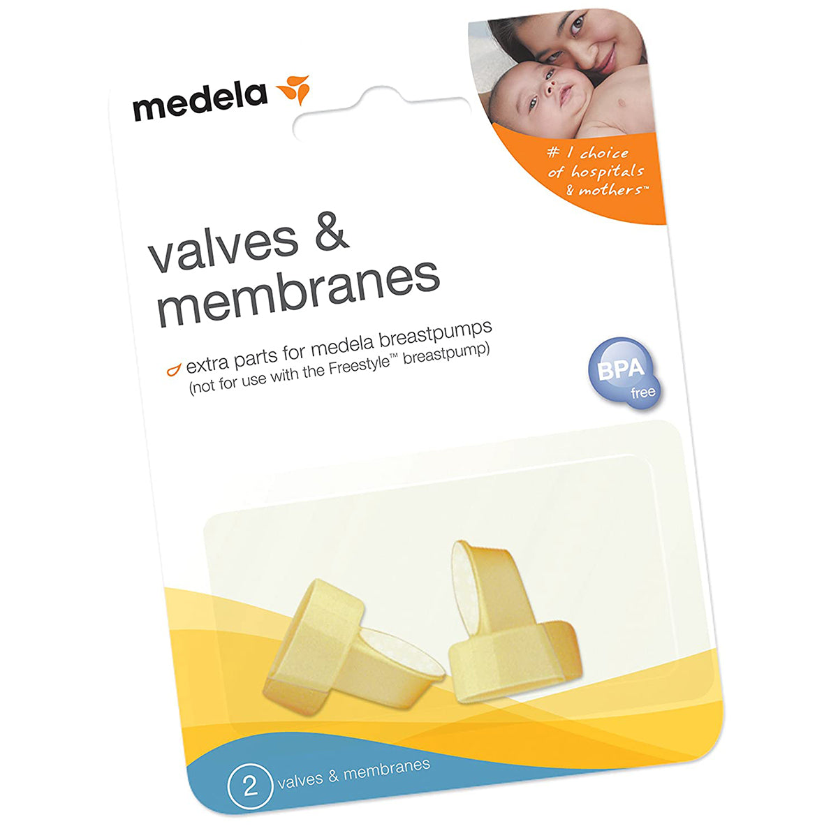 Medela Breast Pump Valves & Membranes - 2pk