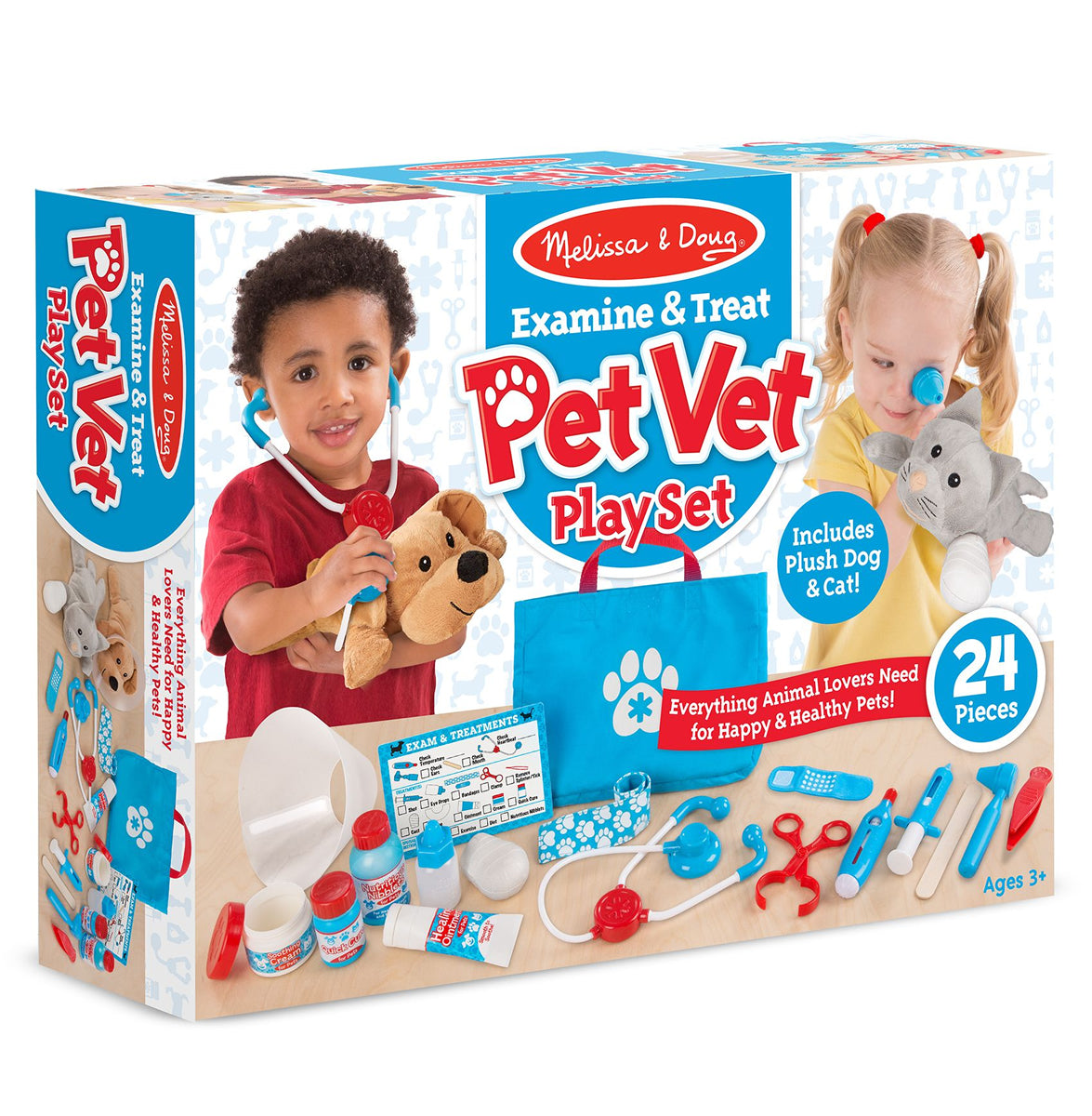 Melissa & Doug Examine & Treat Pet Vet Play Set