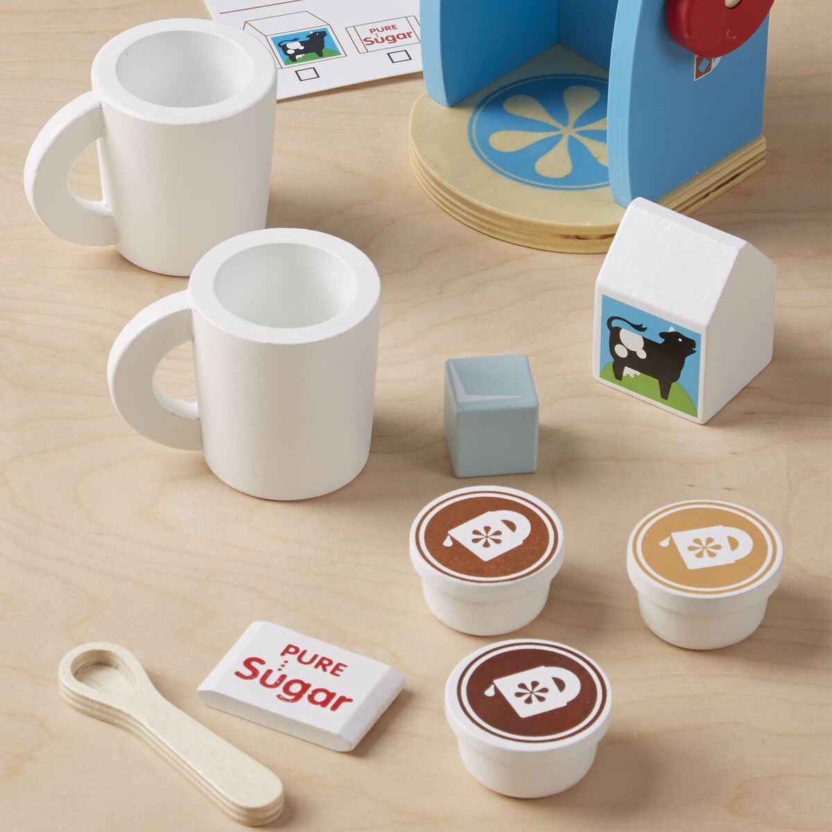 Melissa & Doug Wooden Brew & Serve Coffee Set