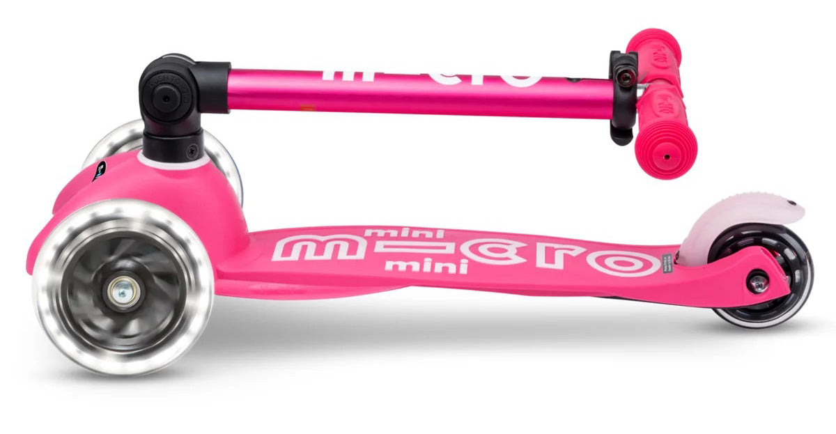 Micro Kickboard Micro Mini Foldable LED Scooter (2-5 Years) - Pink