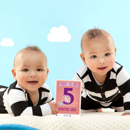 Milestone The Original Baby Cards - Twins