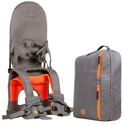 MiniMeis G4 Backpack - Grey/Orange