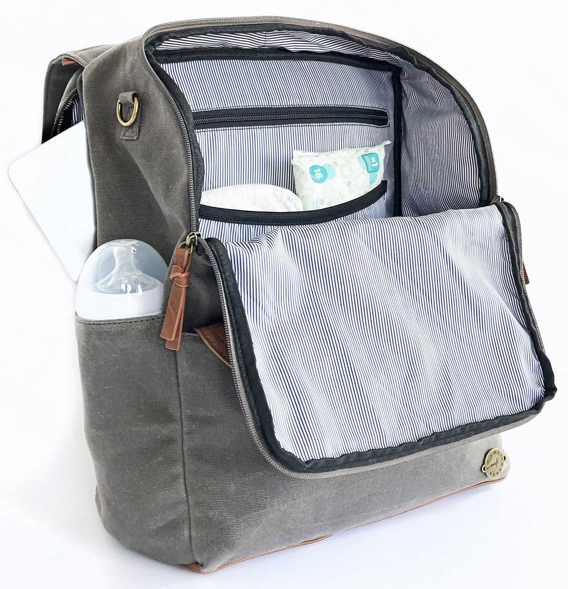 Momkindness Duo Backpack - Grey