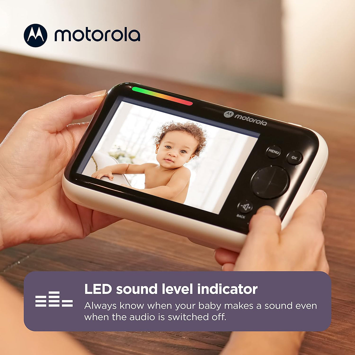 Motorola PIP1510 Connect 5" Wi-Fi Motorized Video Baby Monitor