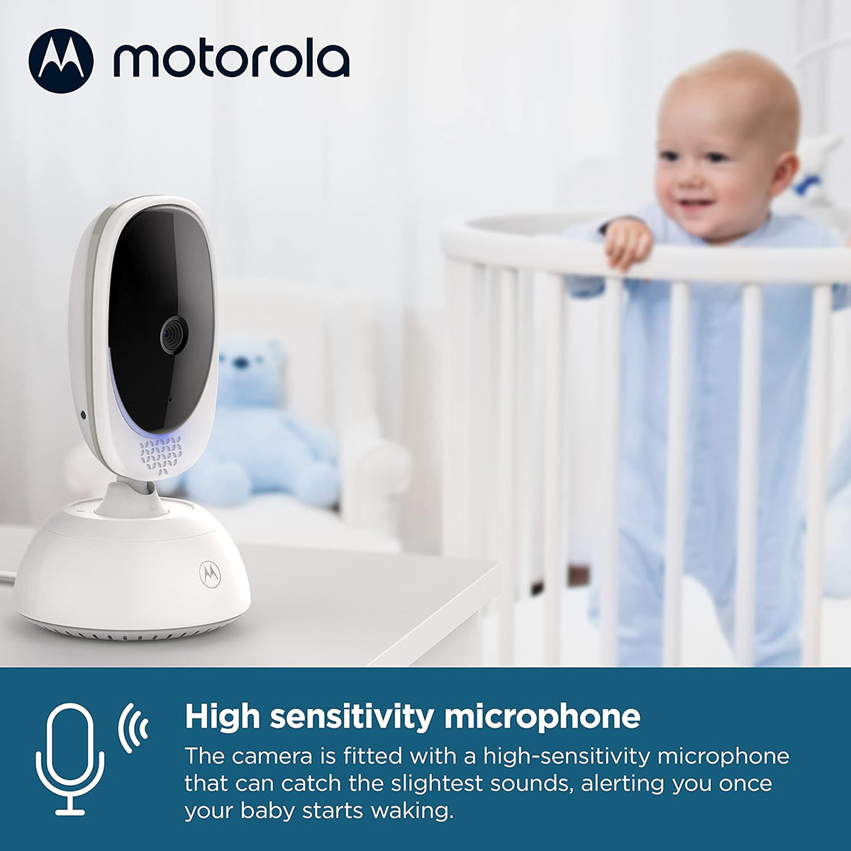 Motorola VM75 5" Motorized Pan Video Baby Monitor