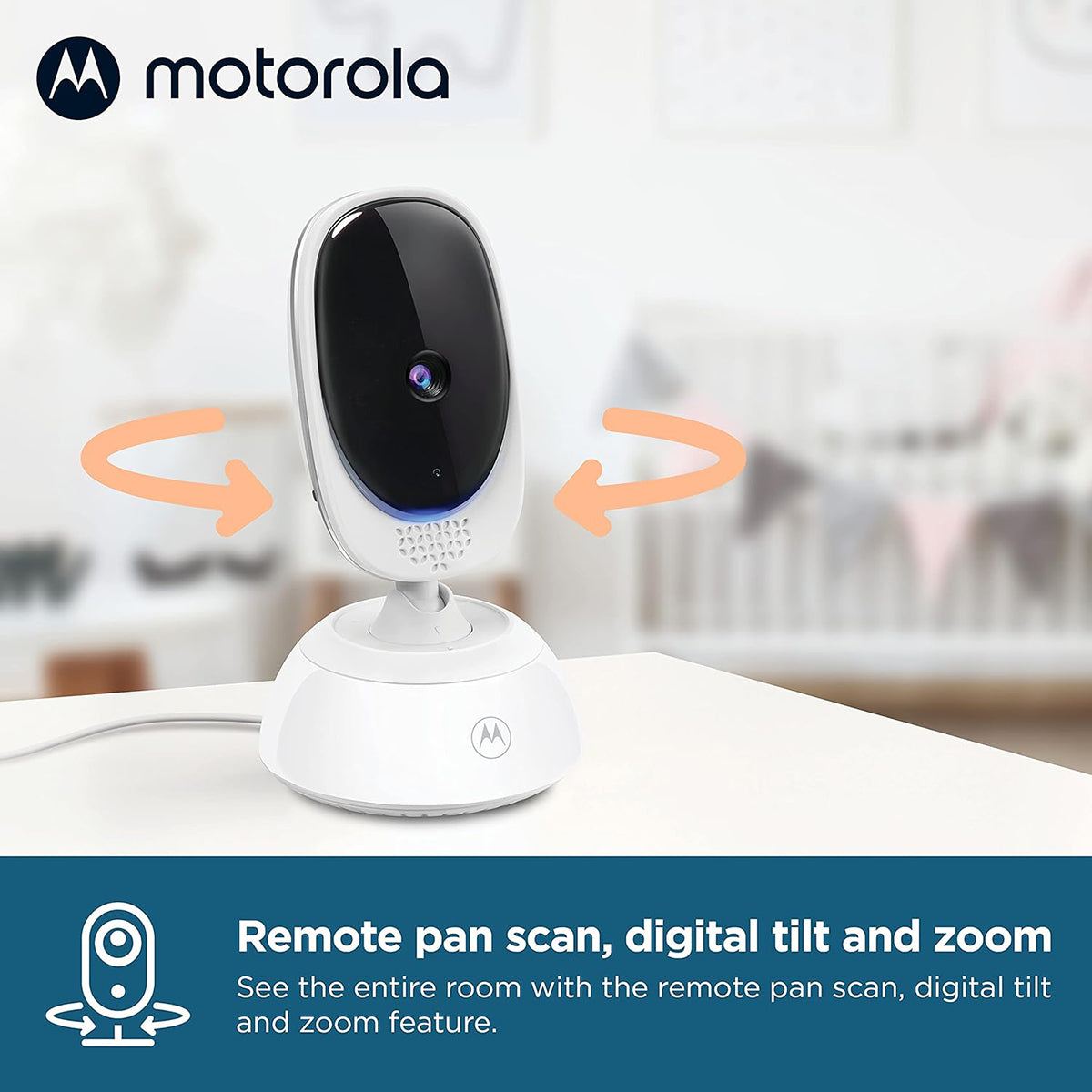 Motorola VM75 5" Motorized Pan Video Baby Monitor