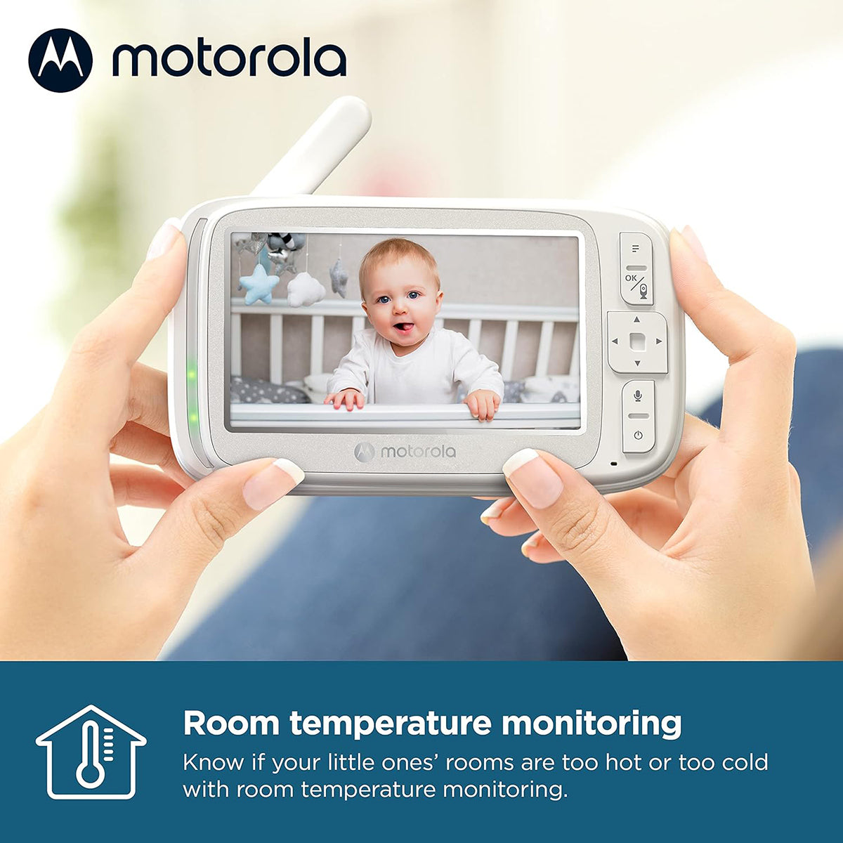 Motorola VM75 5" Motorized Pan Video Baby Monitor