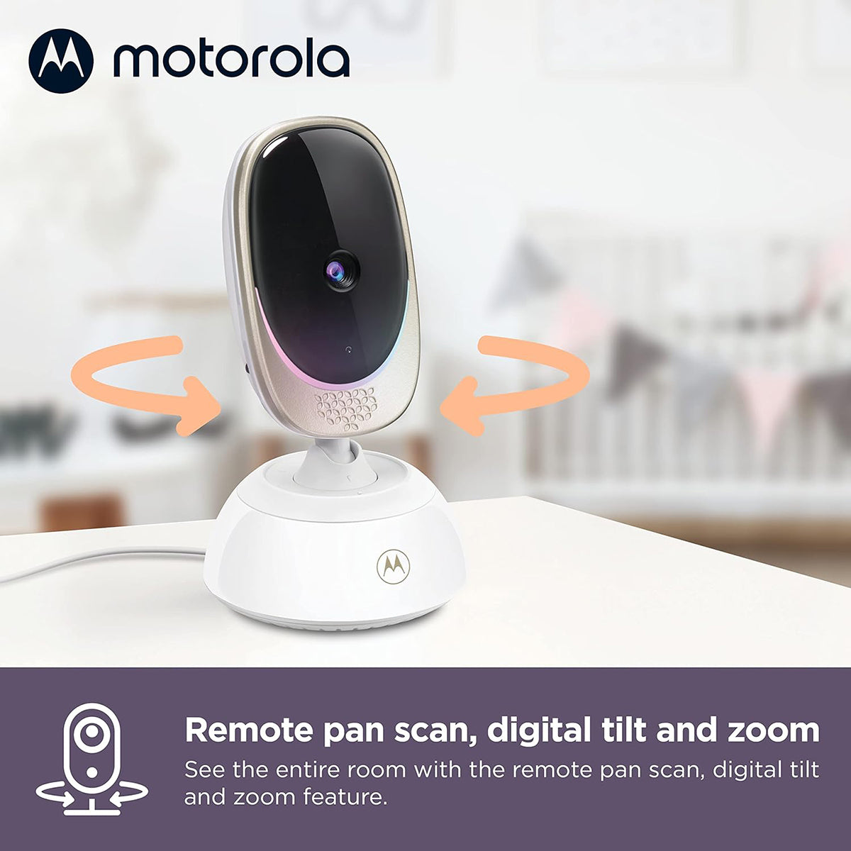 Motorola VM85 Connect 5" Wi-Fi Video Baby Monitor with Mood Light