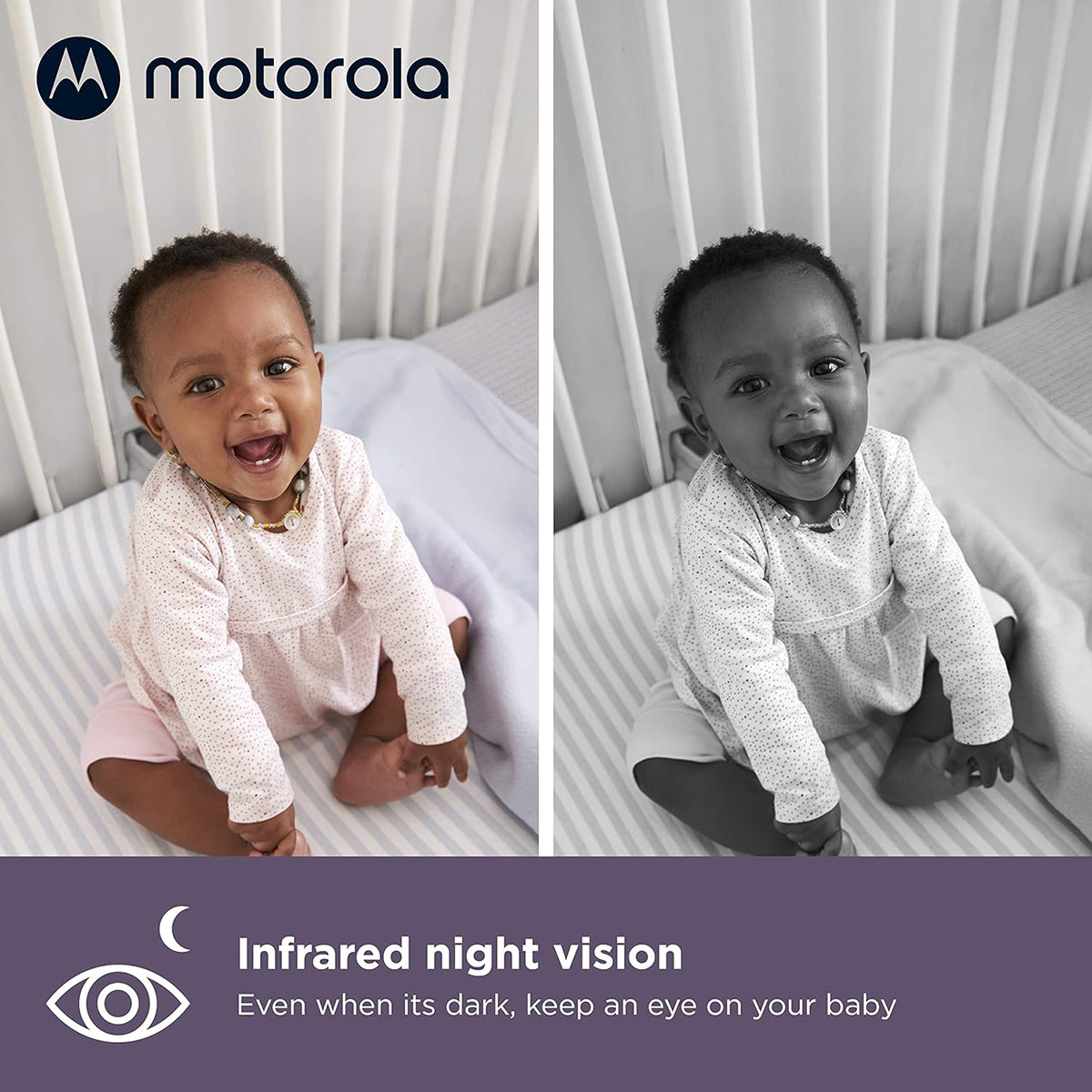 Motorola VM85 Connect 5" Wi-Fi Video Baby Monitor with Mood Light