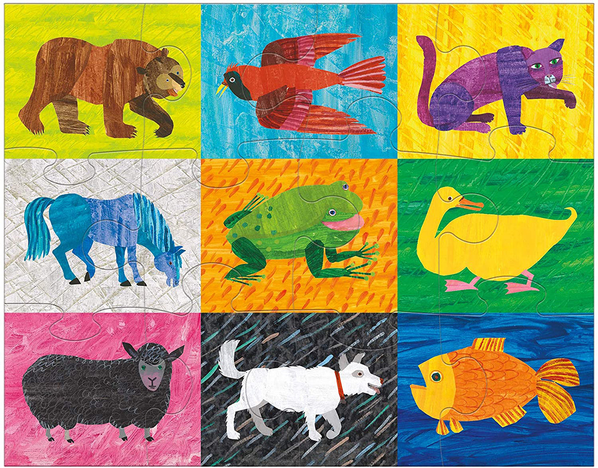 Mudpuppy Pouch Puzzle - Eric Carle Brown Bear