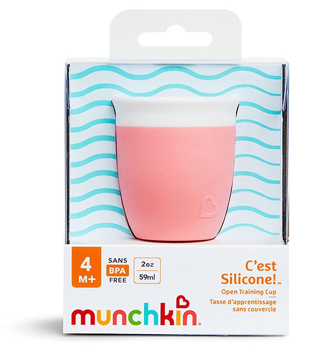 Munchkin C'est Silicone Open Training Cup, 2oz - Coral