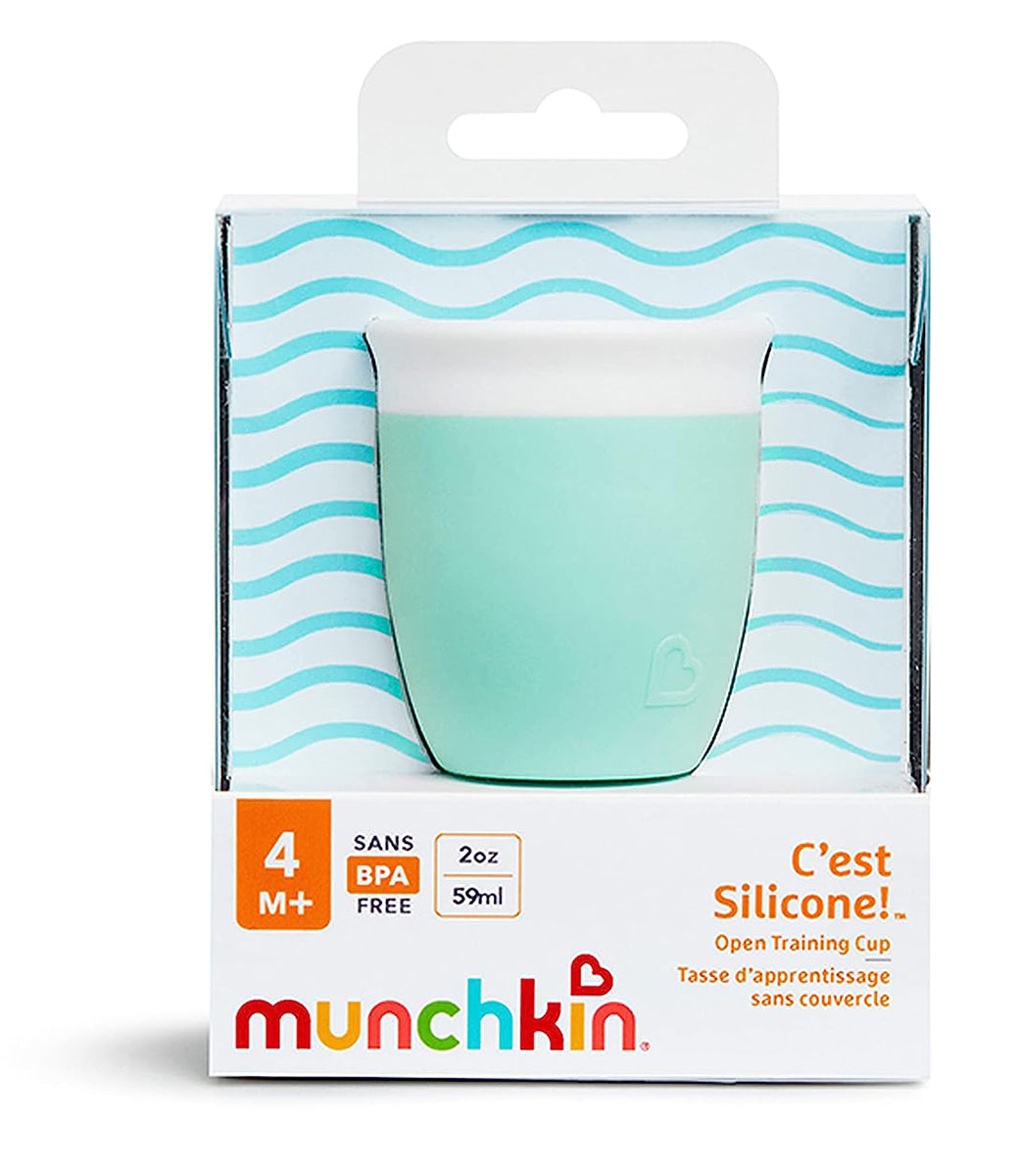 Munchkin C'est Silicone Open Training Cup, 2oz - Mint