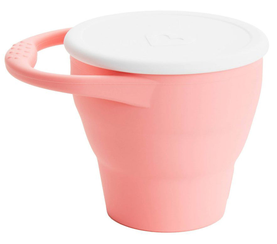 Munchkin C'est Silicone Snack Catcher with Lid - Coral