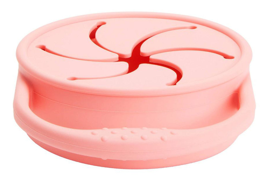 Munchkin C'est Silicone Snack Catcher with Lid - Coral