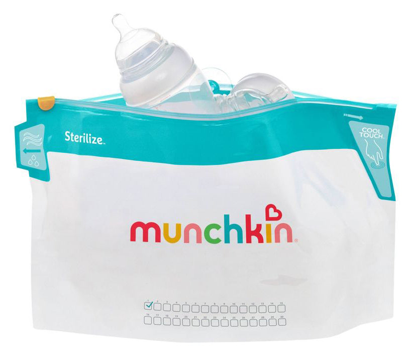 Munchkin Jumbo Bottle Sterilizer Bag, 6 Pack