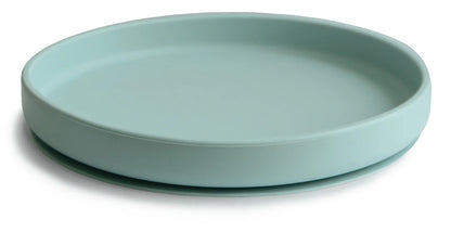 Mushie Classic Silicone Suction Plate - Cambridge Blue