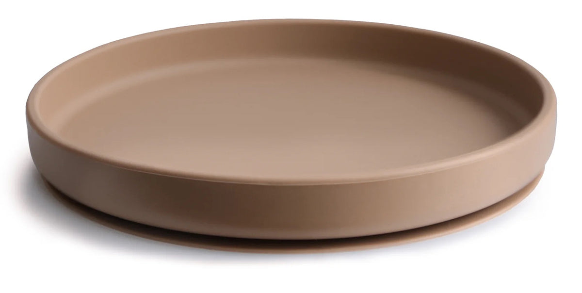 Mushie Classic Silicone Suction Plate - Natural