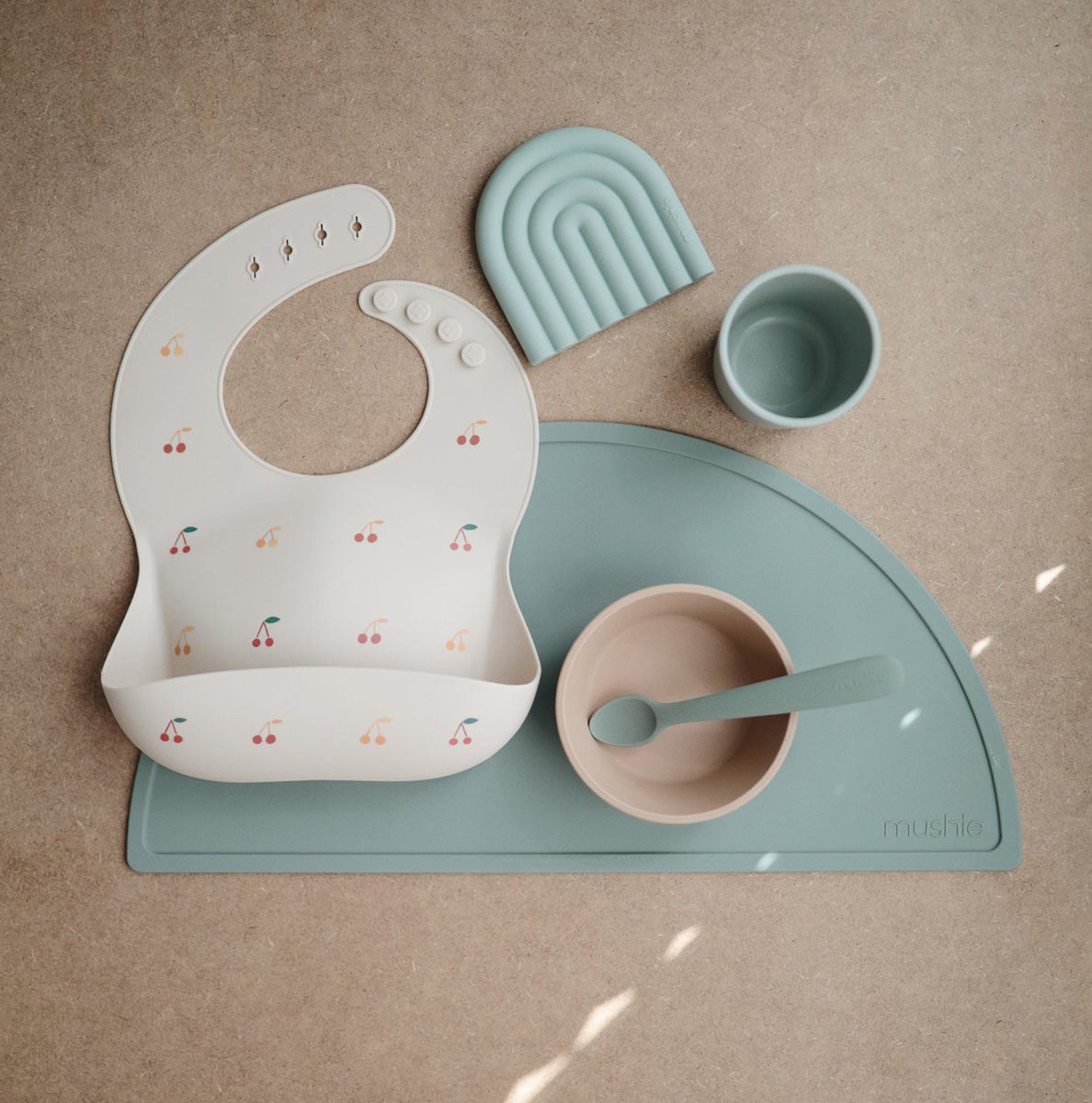 Mushie Silicone Place Mat - Cambridge Blue